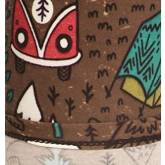 NWOT Ultra Soft Camper's Trail Print Leggings Sz.S - Picture 4 of 6
